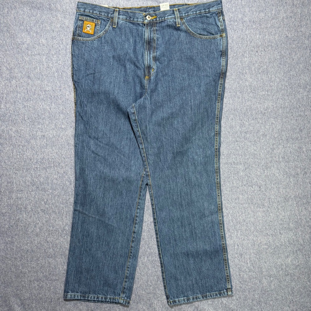 New Cinch Mens Bronze Label Slim Fit Jeans Dark Stone Blue Denim Western Work